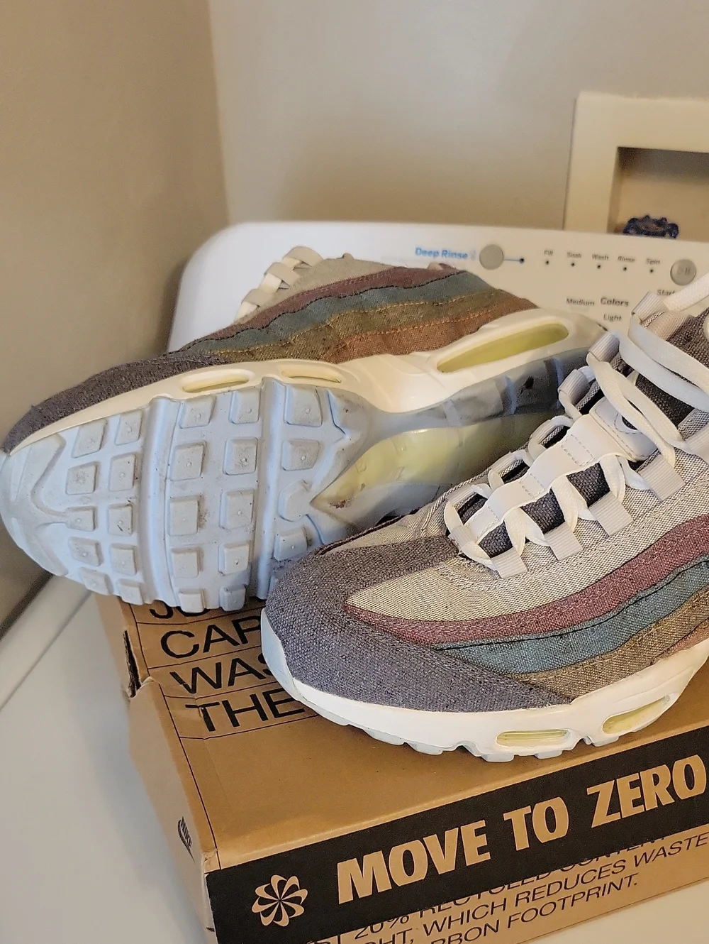 Mens Air Max 95 Recycled Canvas Size 12 Used W/box